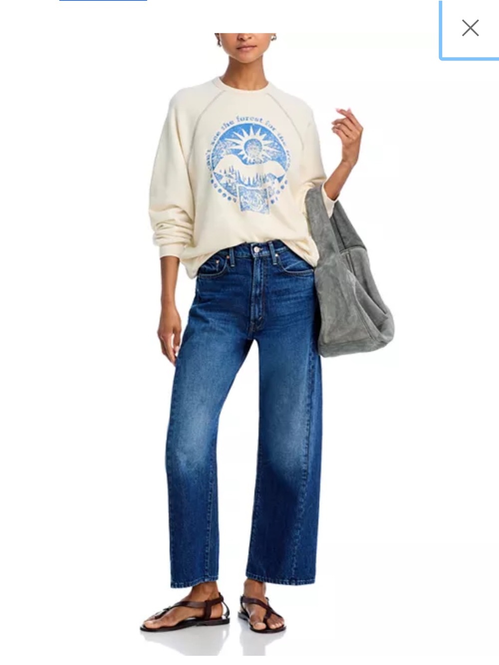 Mother half pipe ankle Relaxed Blue Jeans New W/O tag - Picture 3 of 14